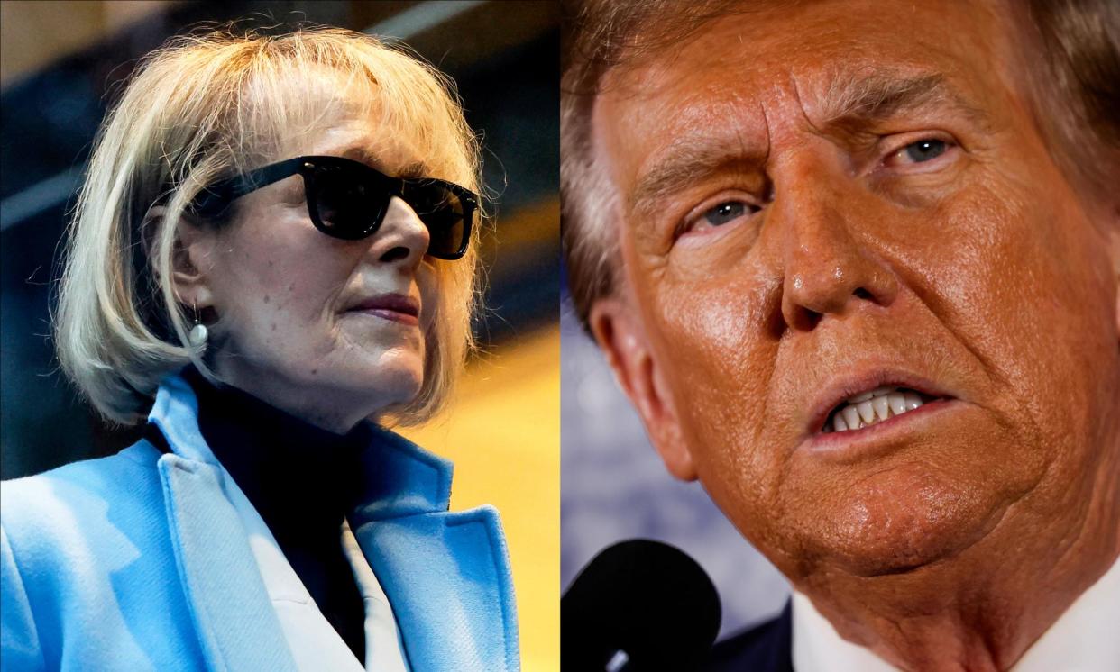 <span>E Jean Carroll and Donald Trump.</span><span>Composite: Getty Images</span>