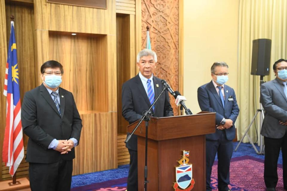 Sabah Foundation director Datuk Jamalul Kiram Mohd Zakaria at the press conference in Kota Kinabalu June 19, 2020. — Picture courtesy of Sabah Foundation