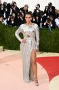 <p><a class="link " href="https://www.popsugar.com/Kim-Kardashian" rel="nofollow noopener" target="_blank" data-ylk="slk:Kim Kardashian">Kim Kardashian</a> showed up at the 2016 Met Gala wearing <a href="https://www.popsugar.com/fashion/Kim-Kardashian-Dress-Met-Gala-2016-41160099" class="link " rel="nofollow noopener" target="_blank" data-ylk="slk:a custom Balmain dress">a custom Balmain dress</a> and custom Lorraine Schwartz jewels, worth a cool $4.5 million.</p>