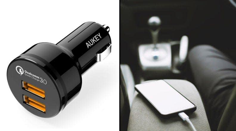 Tech gifts under $25: AUKEY Dual Port Quick Car Charger