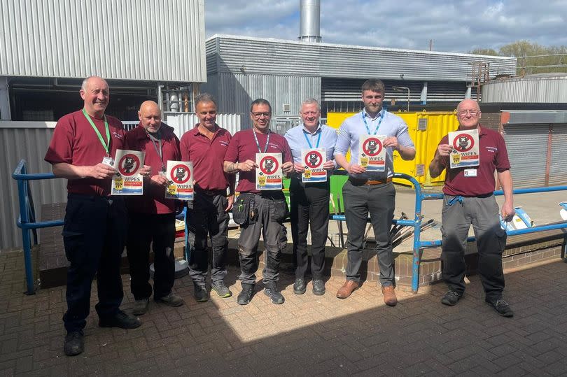 LTH Maintenance team support the 'Bin The Wipes' Campaign