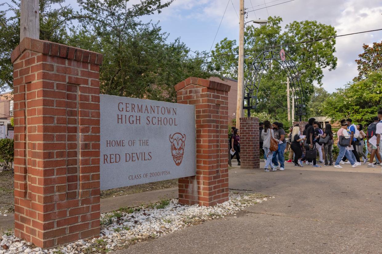 Memphis-Shelby County Schools students return to class at Germantown High School on Monday August 8, 2022