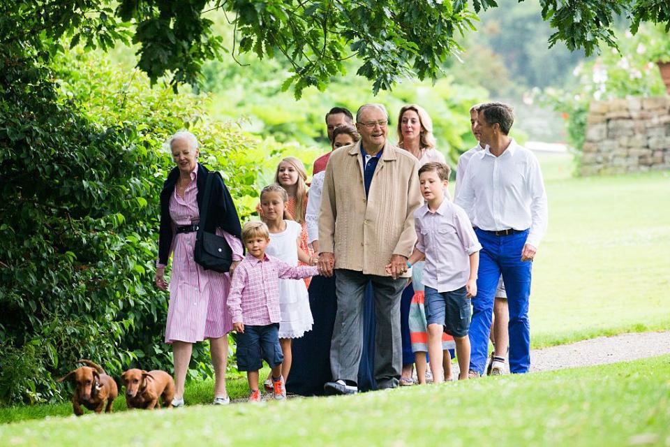 annual summer photocall for the danish royal family at grasten castle