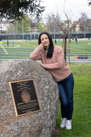 <p>Christine Bjerke</p> Nikki Mark at Tommy's Field