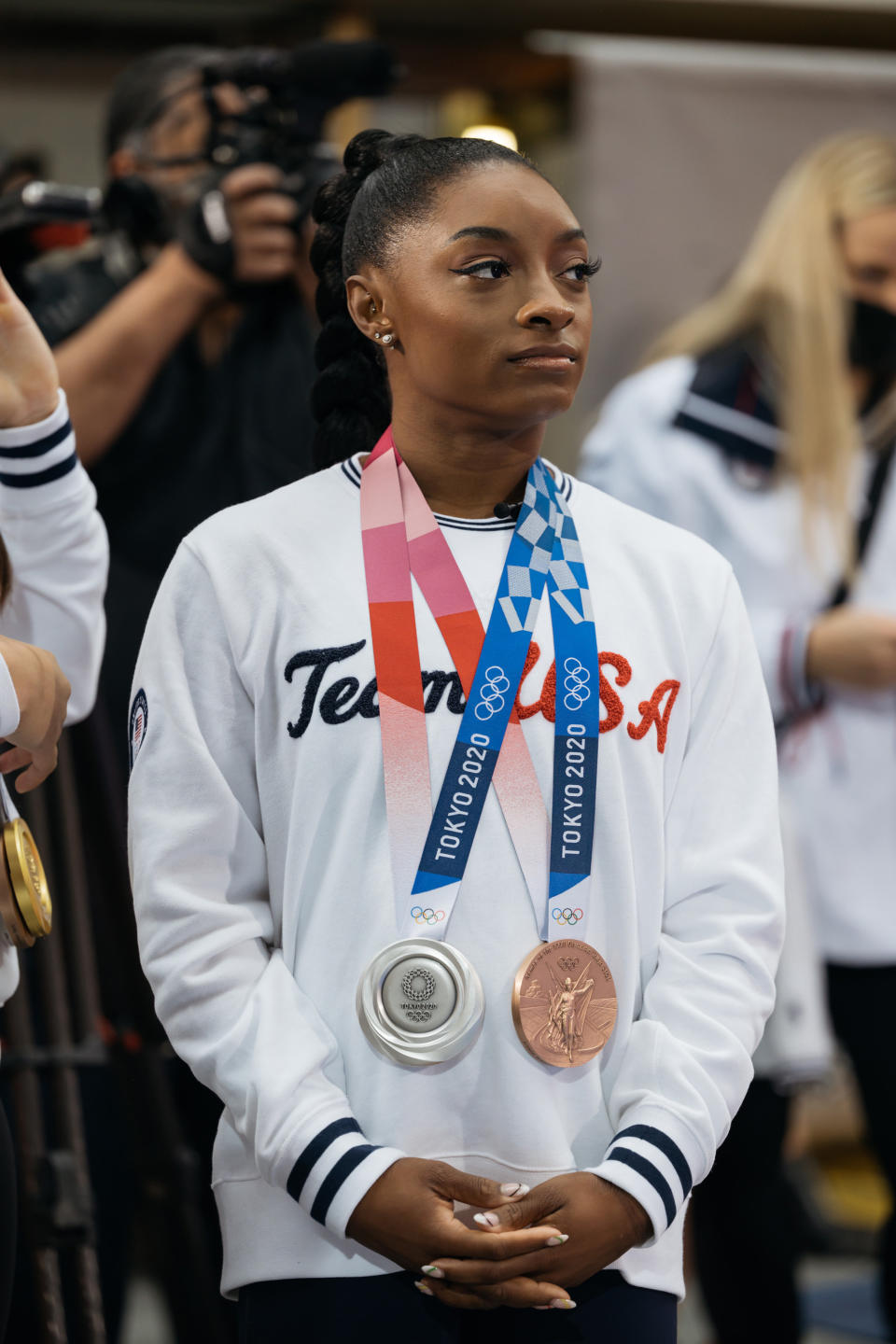 Simone Biles on Thursday August 5, 2021