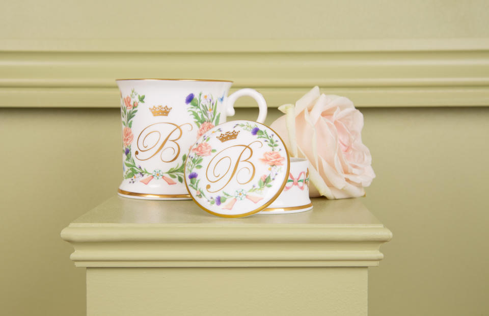 The official tankard and pillbox marking Beatrice’s wedding (Royal Collection Trust/PA)