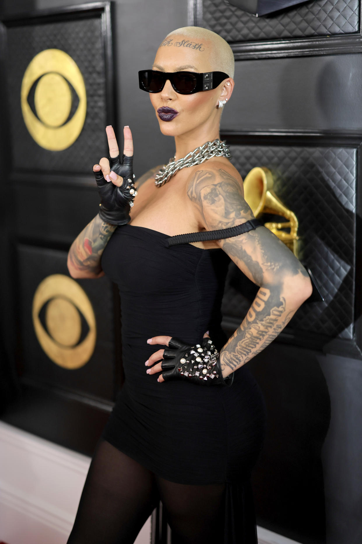 LOS ANGELES, CALIFORNIA - FEBRUARY 05: Amber Rose attends the 65th GRAMMY Awards on February 05, 2023 in Los Angeles, California. (Photo by Neilson Barnard/Getty Images for The Recording Academy)