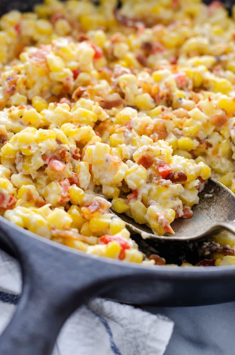 cream cheese bacon corn