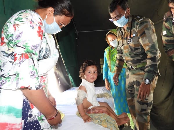 The camp facilitated medical and veterinary OPD for the villagers and their livestock. (Photo/ANI)