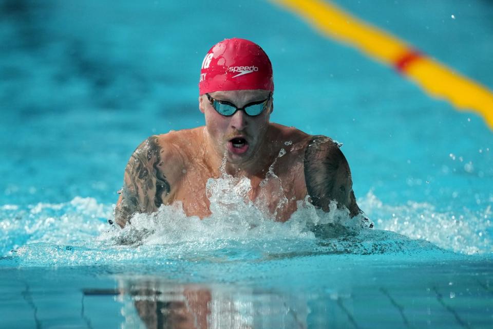 Adam Peaty suffered a shock defeat (Tim Goode/PA) (PA Wire)