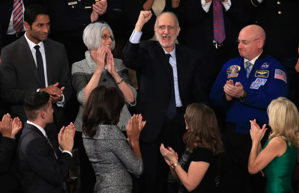 Jan. 20, 2015 — Alan Gross honored at State of the Union