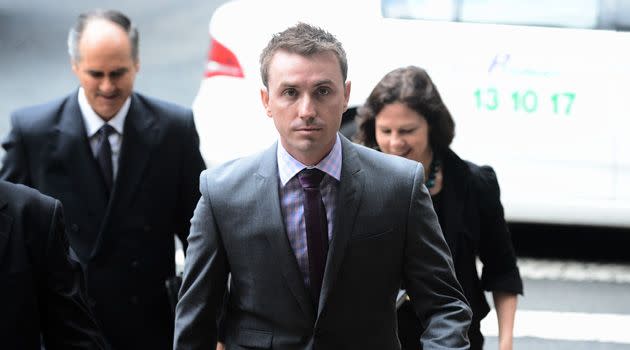 James Ashby arrives at court in Sydney. Photo: AAP