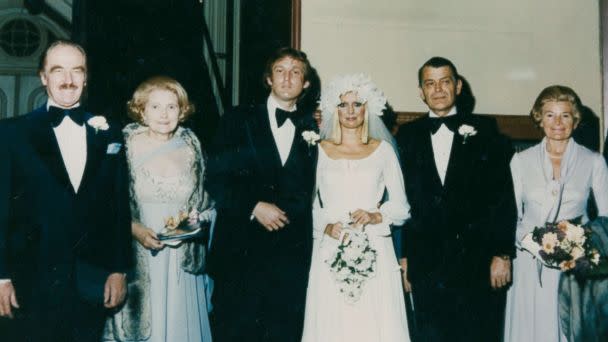 PHOTO: Ivana Trump shares a photo from her wedding to Donald Trump in 1977 featuring Fred Trump, Mary Trump, Donald Trump, Ivana Trump, Ivana's father and her aunt, from left to right. (Ivana Trump )