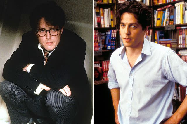 <p>Polygram/Working Title/Kobal/Shutterstock; Moviestore/Shutterstock</p> From L: Hugh Grant in <em>Four Weddings and a Funeral</em> (1994) and <em>Notting Hill</em> (1999)