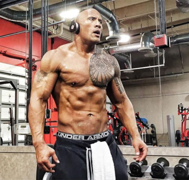 Phwoar! Source: @therock/Instagram