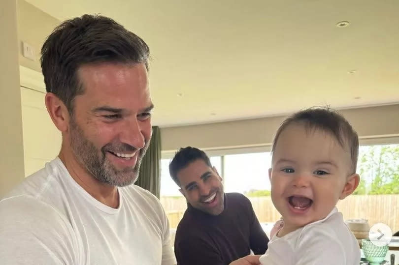 Gethin Jones and Dr Ranj Singh recently paid a visit to baby Lyra