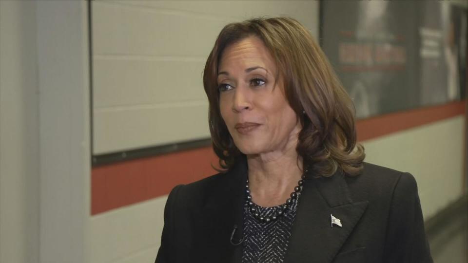 PHOTO: Vice President Kamala Harris speaks with ABC News, Jan. 15, 2024, in Columbia, S.C.  (ABC News)