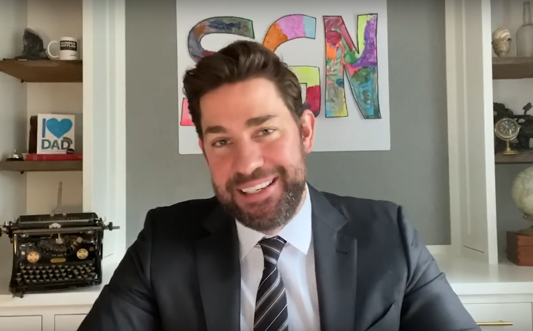 John Krasinski on his new web show SGN (Credit: YouTube)