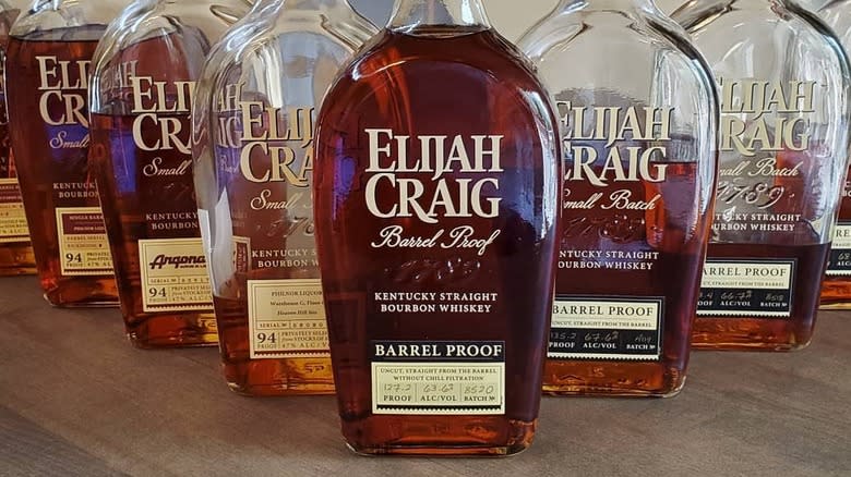 bottles of Elijah Craig Barrel Proof