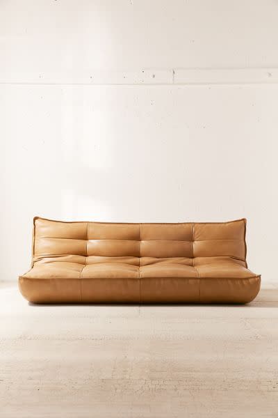 Greta Recycled Leather Sleeper Sofa
