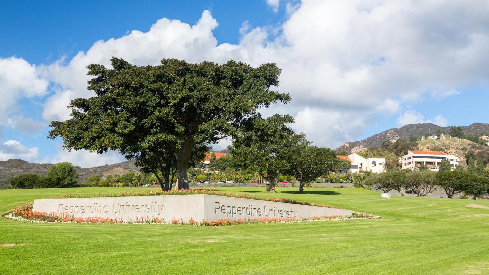 Pepperdine University campus in Malibu California