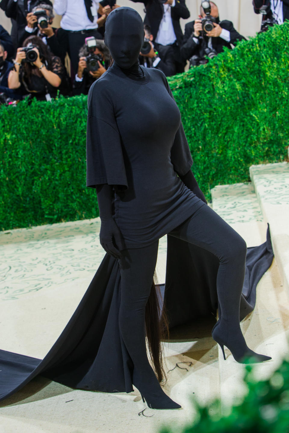 Kim Kardashian West in Balenciaga - Credit: Lexie Moreland for WWD
