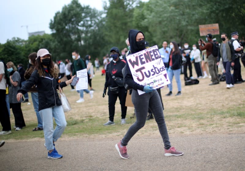 Protest against the death of George Floyd, in London