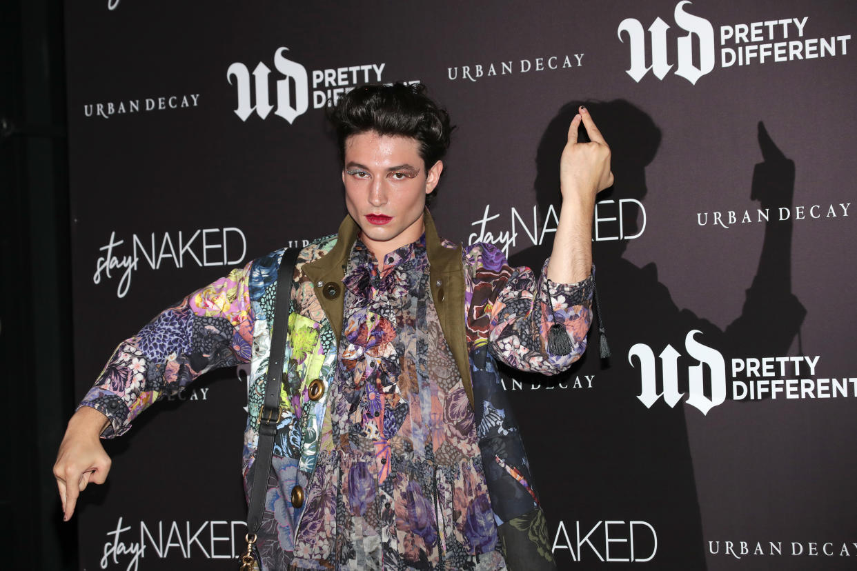 Actor Ezra Miller is accused of stealing liquor bottles from a friend's home in Vermont.