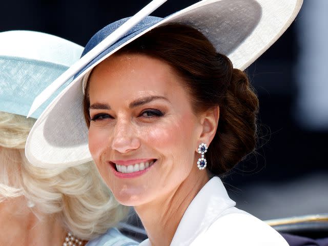 Max Mumby/Indigo/Getty Kate Middleton attends Trooping the Colour 2022