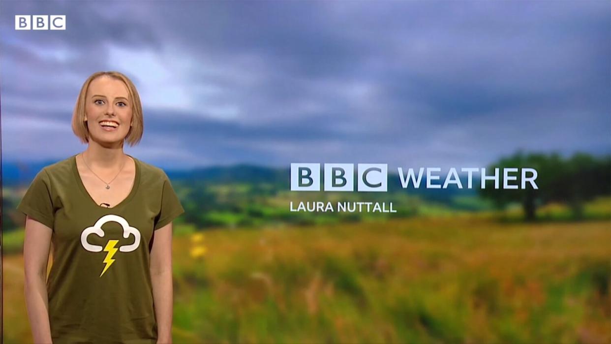 Laura Nuttall presents weather in cancer bucket list challenge