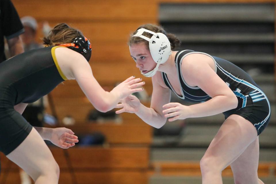 South Lenoir junior Gracie Elliot is having a strong season for the wrestling team, both in the regular boys season and in girls tournaments. The state girls invitational is scheduled for early February