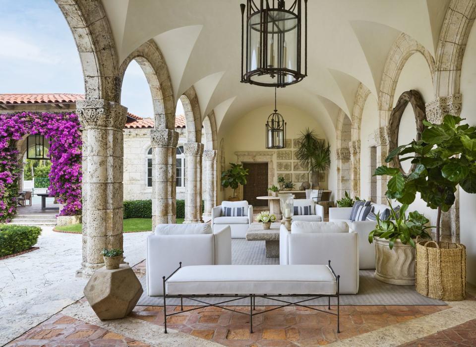 1920s mediterranean style home in palm beach, florida designed by mary mcdonald