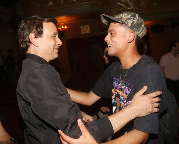 <p>Bruce Glikas/WireImage</p> Ralph Macchio and Sky Lakota-Lynch on June 19