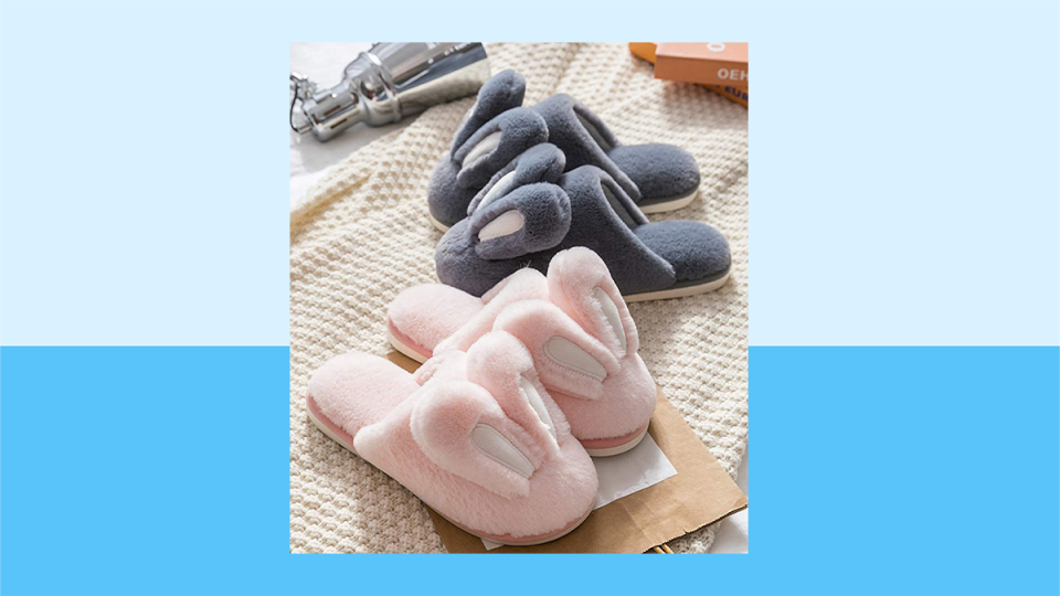 Easter gifts for adults: bunny slippers