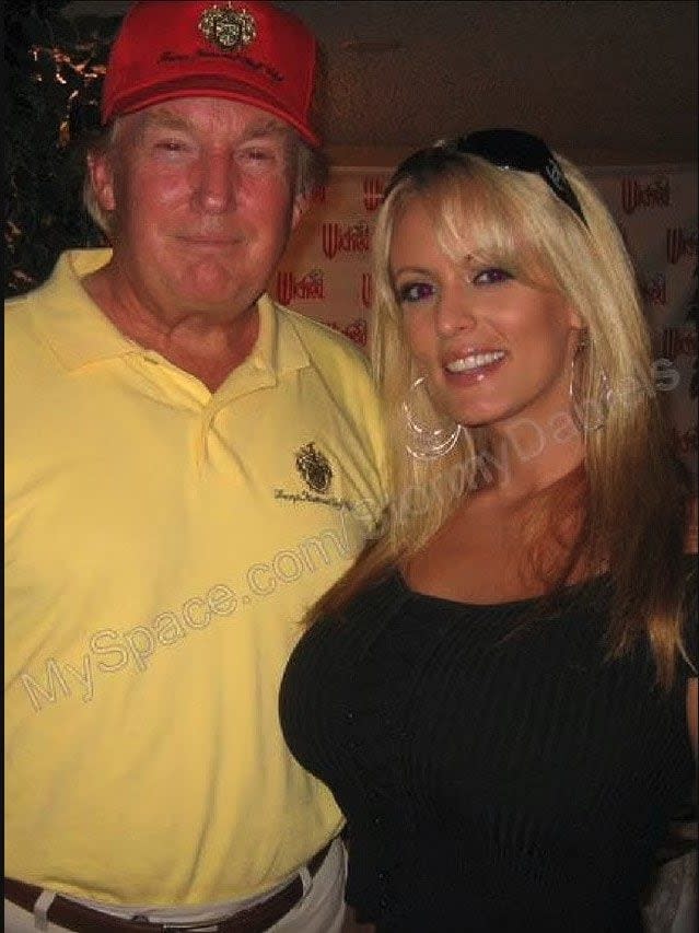 Donald Trump with Stormy Daniels