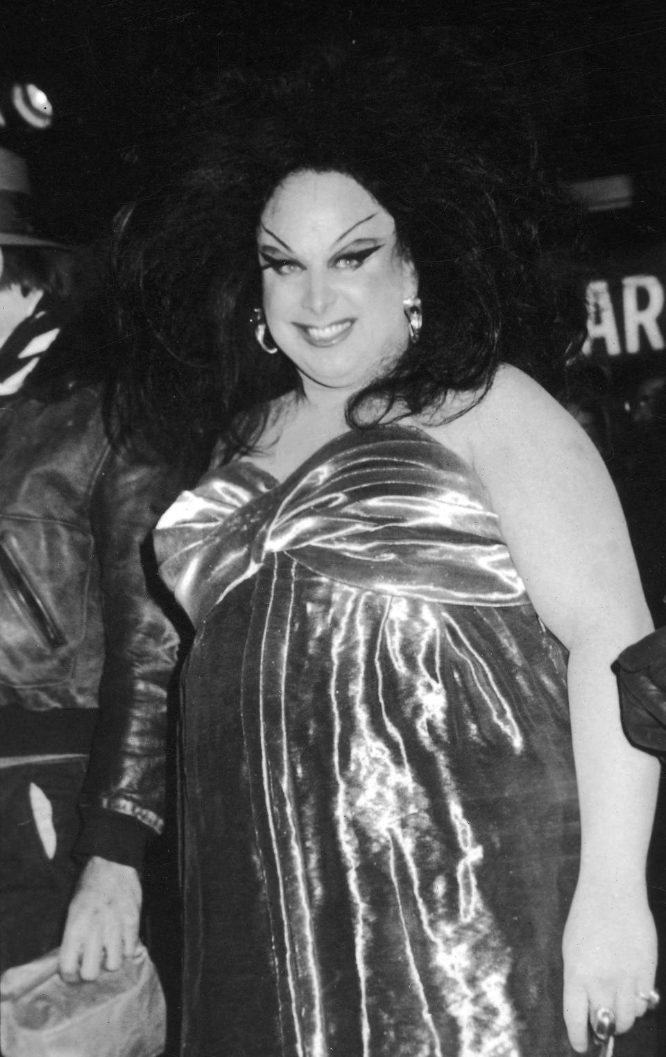 closeup of Divine at a club