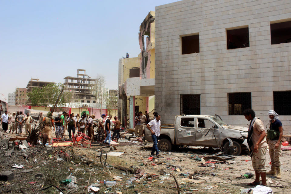 Deadly suicide bombing in Aden, Yemen