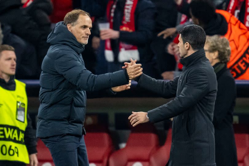 Thomas Tuchel led Bayern Munich to a Champions League quarter-final triumph over Arsenal and Mikel Arteta