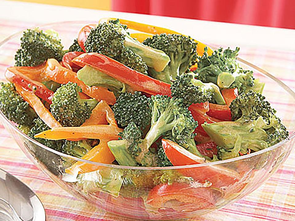 Broccoli and Bell Pepper Salad