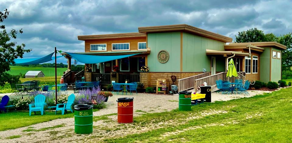 Heaven Boutique Winery is built on a farm in Fayette County where co-owner Lisa Goodwin’s mother, Connie Rohde Halvorson, lived while she was in school.