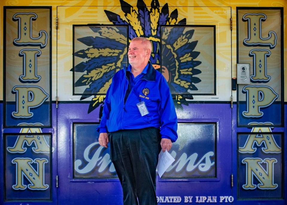 Lipan ISD Superintendent Ralph Carter manages a district of 475 students that serves a large swath of rural Hood County. Photo taken Friday, March 24, 2023.