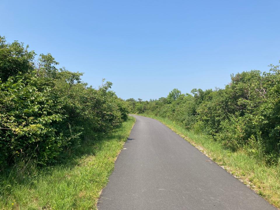 Smooth sailing along the Head of the Meadow bike trail in North Truro.