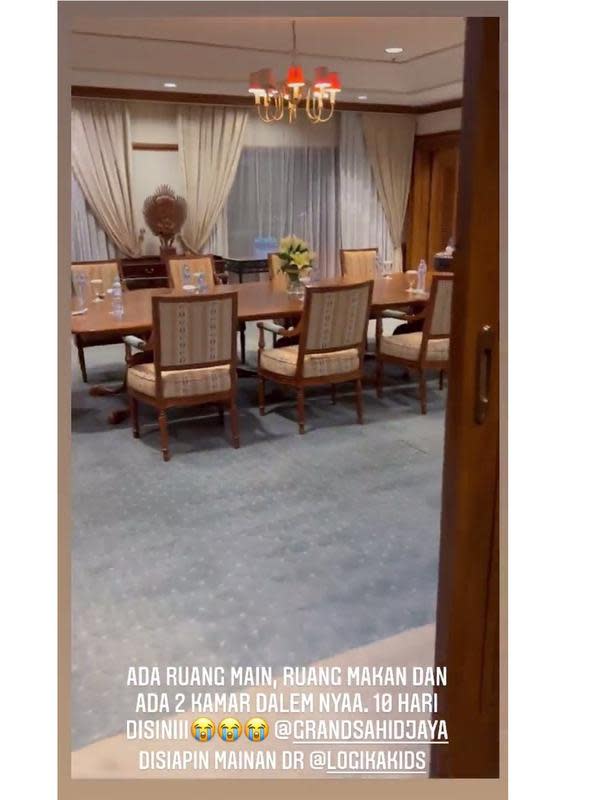 Potret Tempat Karantina Keluarga Ashanty dan Anang Hermansyah di Hotel Mewah. (Sumber: Instagram/ashanty_ash)