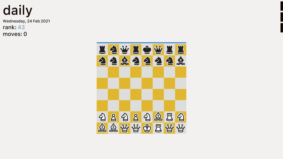 Turning chess on its head, Zach Gage’s Really Bad Chess+ is a refreshed version of the 5-year-old game, which combines the classic rules of chess but with completely randomized pieces for each player.