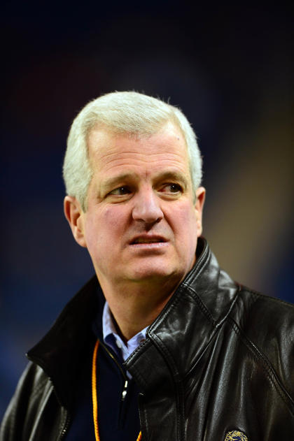 Dec 26, 2013; Detroit, MI, USA; Pittsburgh Panthers athletic director Steve Pederson during the Little Caesars Pizza Bowl against the Bowling Green Falcons at Ford Field. Pittsburgh Panthers defeated Bowling Green Falcons 30-27. (Andrew Weber-USA TODAY Sports)