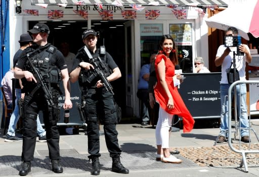 Many locals also noted the transformation of their town, as US network anchors present to camera on every pavement, while heavily armed police officers walk the streets