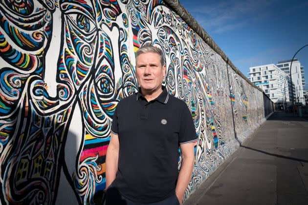 Labour leader Sir Keir Starmer walks past a section of the Berlin Wall known as the East Side Gallery in Berlin on the second day of his two day visit to the German capital (Photo: Stefan Rousseau via PA Wire/PA Images)