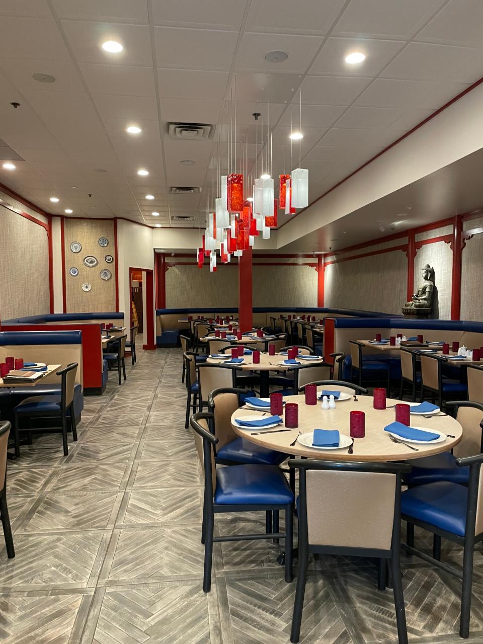 The new interior at Ming in Edison.
