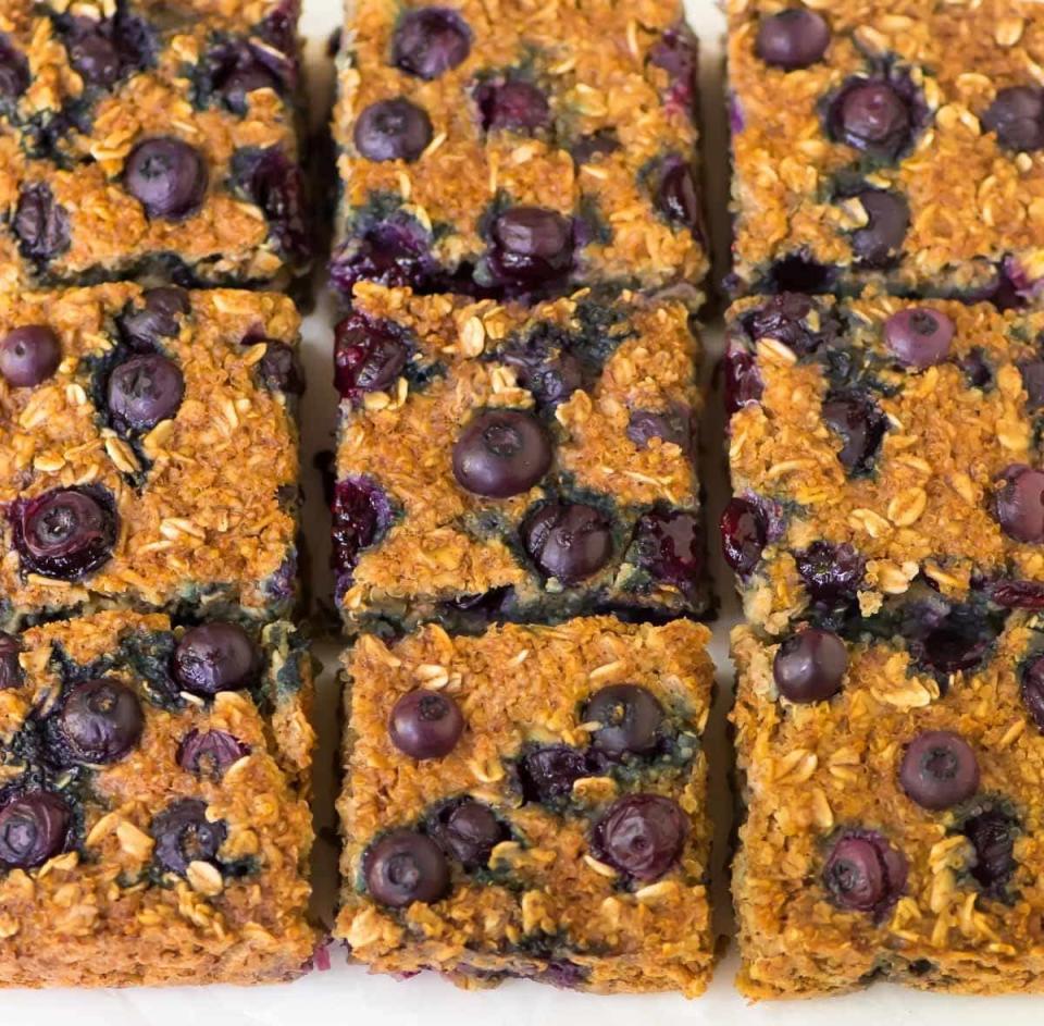 20) Quinoa Breakfast Bars