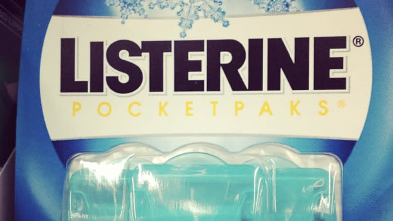 listerine pocketpaks in package